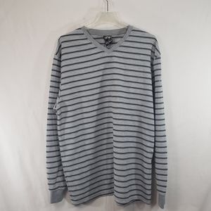 Vintage Old Skool,gray,striped long sleeve shirt